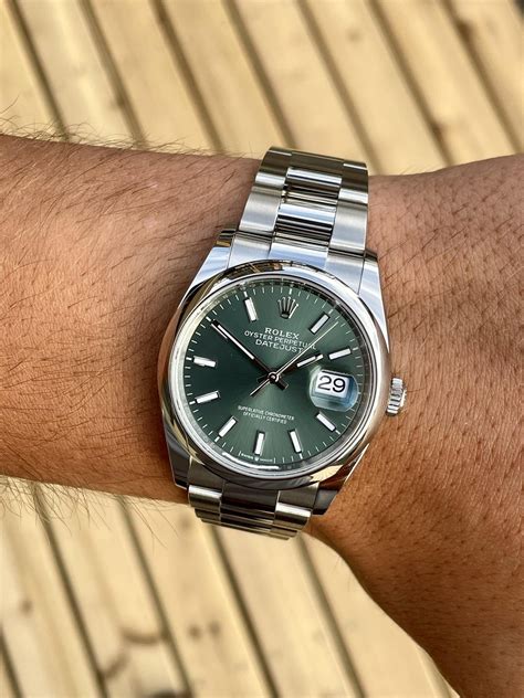 Rolex Datejust mint green 36